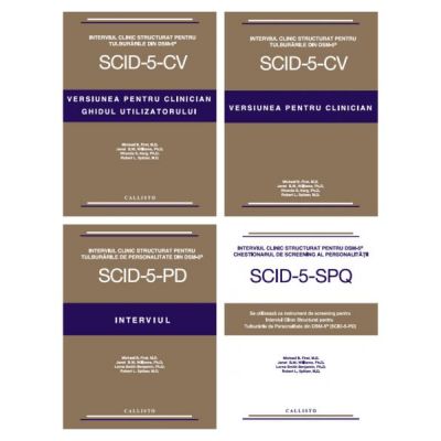 Pachet Complet SCID-5: Interviul Clinic Structurat pentru Tulburarile de Personalitate din DSM-5, (SCID-5-PD) + Interviul Clinic Structurat pentru Tulburarile din DSM-5 (SCID-5-CV)+ fise pentru 50 de pacienti